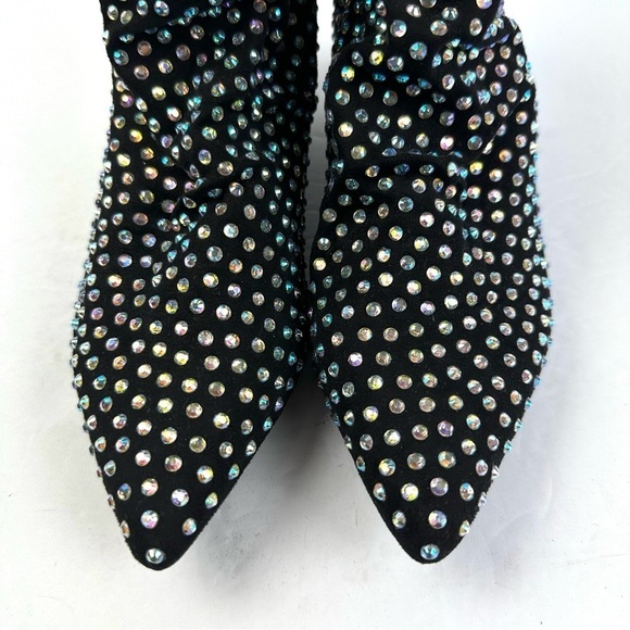 Cape Robbin Annie Ankle Boot 6 Iridescent Studded Slip On Bootie Brand New - Picture 4 of 10